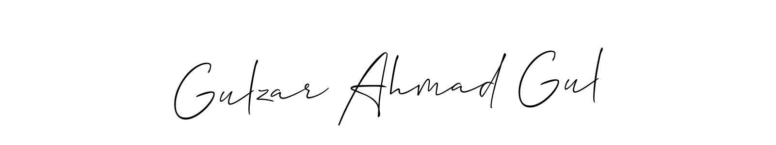 You should practise on your own different ways (Allison_Script) to write your name (Gulzar Ahmad Gul) in signature. don't let someone else do it for you. Gulzar Ahmad Gul signature style 2 images and pictures png