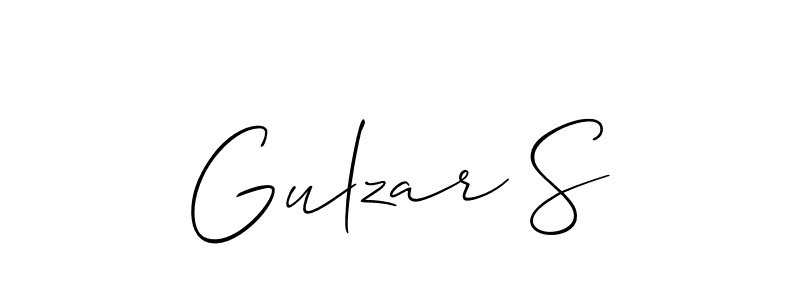 Best and Professional Signature Style for Gulzar S. Allison_Script Best Signature Style Collection. Gulzar S signature style 2 images and pictures png