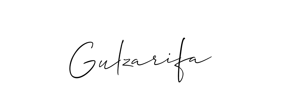 It looks lik you need a new signature style for name Gulzarifa. Design unique handwritten (Allison_Script) signature with our free signature maker in just a few clicks. Gulzarifa signature style 2 images and pictures png