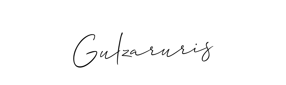 Allison_Script is a professional signature style that is perfect for those who want to add a touch of class to their signature. It is also a great choice for those who want to make their signature more unique. Get Gulzaruris name to fancy signature for free. Gulzaruris signature style 2 images and pictures png