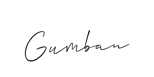 Best and Professional Signature Style for Gumban. Allison_Script Best Signature Style Collection. Gumban signature style 2 images and pictures png