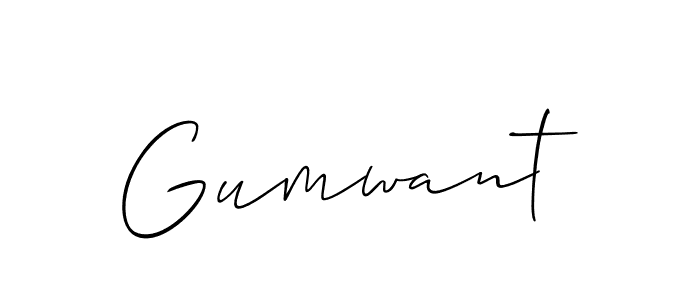 How to Draw Gumwant signature style? Allison_Script is a latest design signature styles for name Gumwant. Gumwant signature style 2 images and pictures png