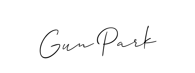 Best and Professional Signature Style for Gun Park. Allison_Script Best Signature Style Collection. Gun Park signature style 2 images and pictures png