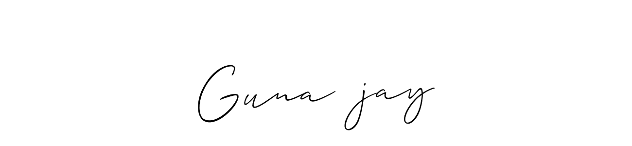 Guna❤️jay stylish signature style. Best Handwritten Sign (Allison_Script) for my name. Handwritten Signature Collection Ideas for my name Guna❤️jay. Guna❤️jay signature style 2 images and pictures png