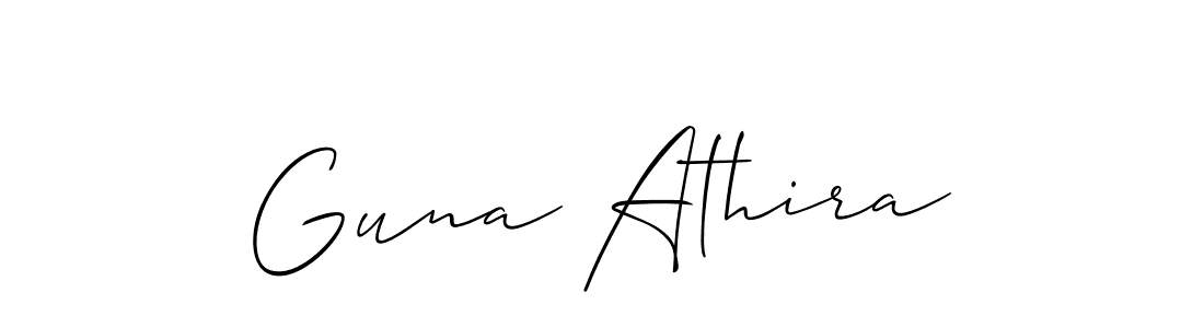 You can use this online signature creator to create a handwritten signature for the name Guna Athira. This is the best online autograph maker. Guna Athira signature style 2 images and pictures png