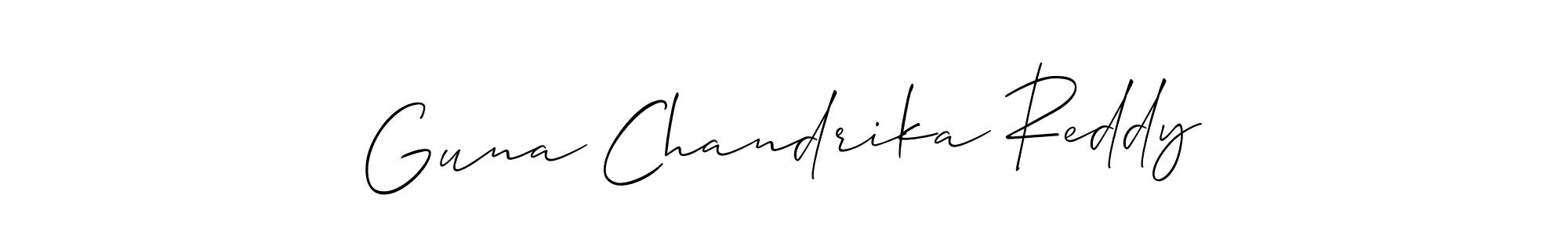 Once you've used our free online signature maker to create your best signature Allison_Script style, it's time to enjoy all of the benefits that Guna Chandrika Reddy name signing documents. Guna Chandrika Reddy signature style 2 images and pictures png