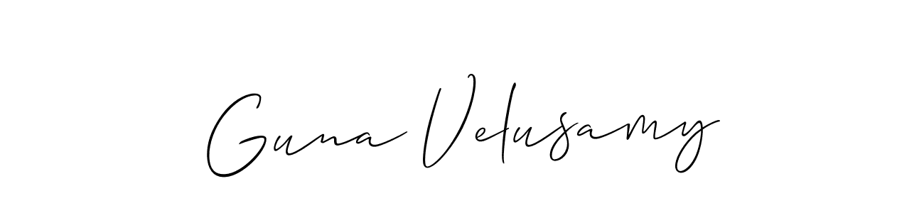 How to Draw Guna Velusamy signature style? Allison_Script is a latest design signature styles for name Guna Velusamy. Guna Velusamy signature style 2 images and pictures png