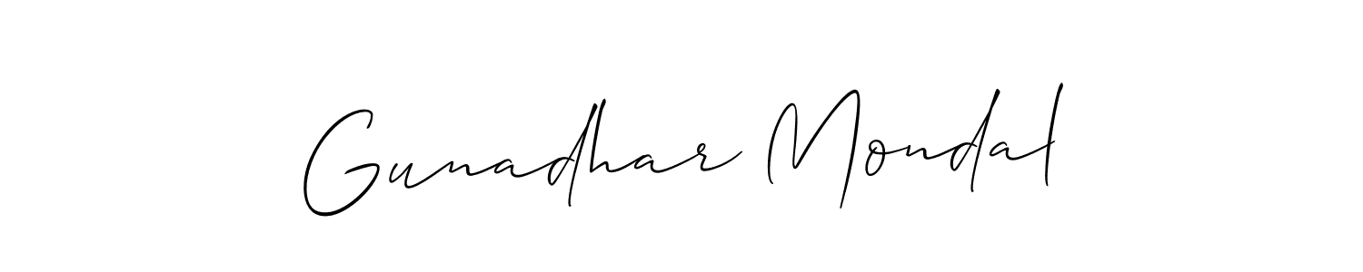 Best and Professional Signature Style for Gunadhar Mondal. Allison_Script Best Signature Style Collection. Gunadhar Mondal signature style 2 images and pictures png