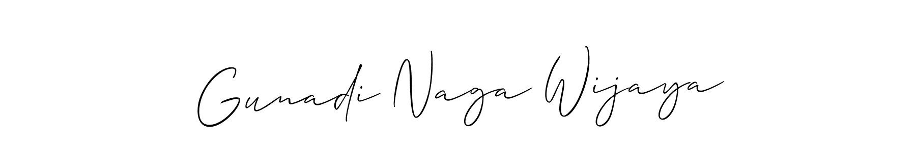 Use a signature maker to create a handwritten signature online. With this signature software, you can design (Allison_Script) your own signature for name Gunadi Naga Wijaya. Gunadi Naga Wijaya signature style 2 images and pictures png