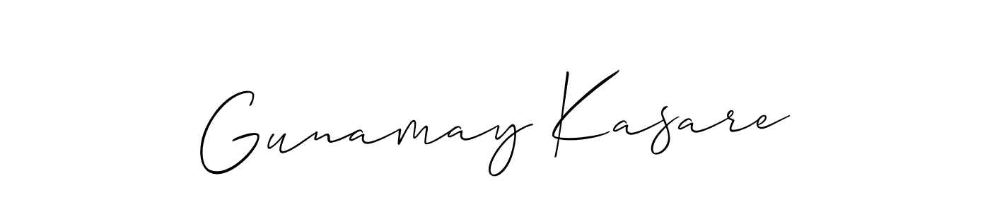 Here are the top 10 professional signature styles for the name Gunamay Kasare. These are the best autograph styles you can use for your name. Gunamay Kasare signature style 2 images and pictures png