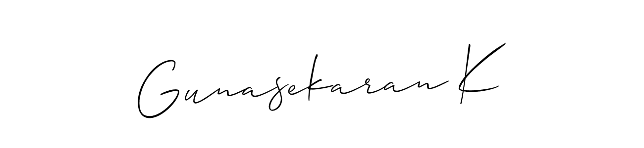 Make a beautiful signature design for name Gunasekaran K. Use this online signature maker to create a handwritten signature for free. Gunasekaran K signature style 2 images and pictures png