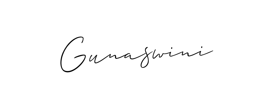 Best and Professional Signature Style for Gunaswini. Allison_Script Best Signature Style Collection. Gunaswini signature style 2 images and pictures png