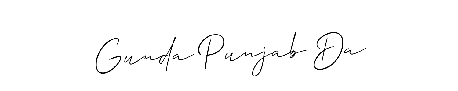Make a short Gunda Punjab Da signature style. Manage your documents anywhere anytime using Allison_Script. Create and add eSignatures, submit forms, share and send files easily. Gunda Punjab Da signature style 2 images and pictures png