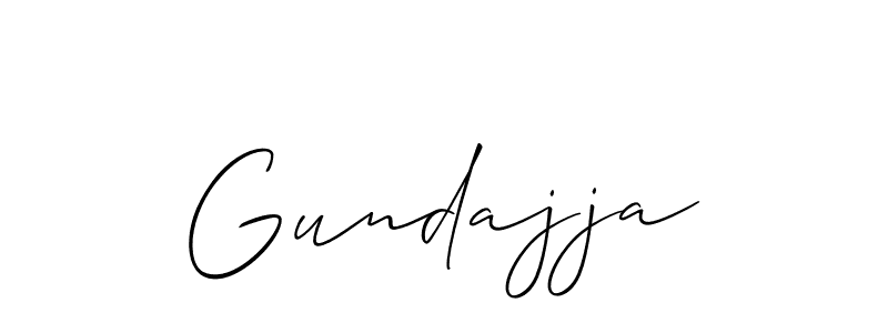 Gundajja stylish signature style. Best Handwritten Sign (Allison_Script) for my name. Handwritten Signature Collection Ideas for my name Gundajja. Gundajja signature style 2 images and pictures png