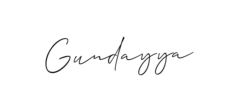 Gundayya stylish signature style. Best Handwritten Sign (Allison_Script) for my name. Handwritten Signature Collection Ideas for my name Gundayya. Gundayya signature style 2 images and pictures png