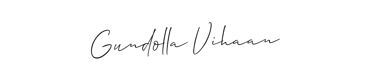 Here are the top 10 professional signature styles for the name Gundolla Vihaan. These are the best autograph styles you can use for your name. Gundolla Vihaan signature style 2 images and pictures png