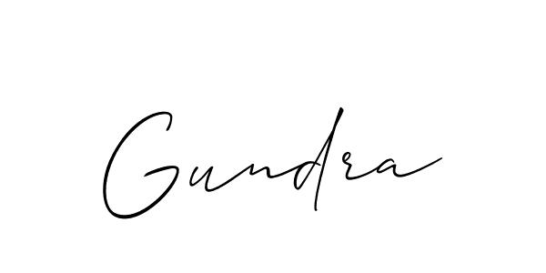 How to Draw Gundra signature style? Allison_Script is a latest design signature styles for name Gundra. Gundra signature style 2 images and pictures png