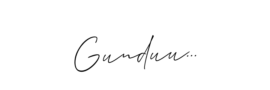 It looks lik you need a new signature style for name Gunduu.... Design unique handwritten (Allison_Script) signature with our free signature maker in just a few clicks. Gunduu... signature style 2 images and pictures png