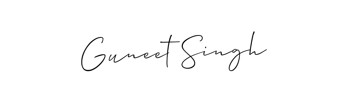 It looks lik you need a new signature style for name Guneet Singh. Design unique handwritten (Allison_Script) signature with our free signature maker in just a few clicks. Guneet Singh signature style 2 images and pictures png