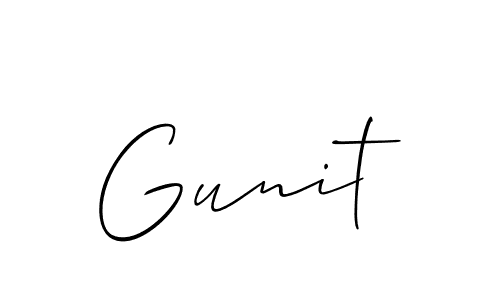 How to Draw Gunit signature style? Allison_Script is a latest design signature styles for name Gunit. Gunit signature style 2 images and pictures png