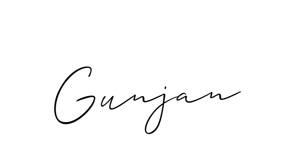 Best and Professional Signature Style for Gunjan. Allison_Script Best Signature Style Collection. Gunjan signature style 2 images and pictures png