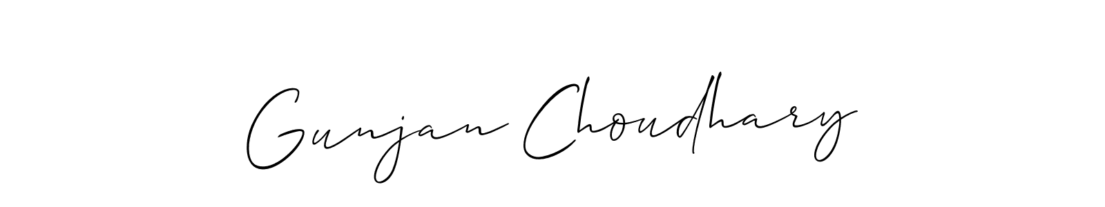 You should practise on your own different ways (Allison_Script) to write your name (Gunjan Choudhary) in signature. don't let someone else do it for you. Gunjan Choudhary signature style 2 images and pictures png