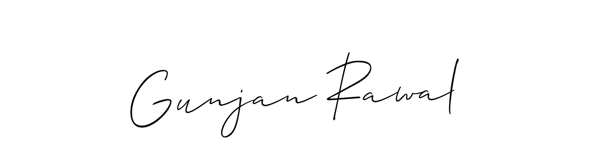 You should practise on your own different ways (Allison_Script) to write your name (Gunjan Rawal) in signature. don't let someone else do it for you. Gunjan Rawal signature style 2 images and pictures png