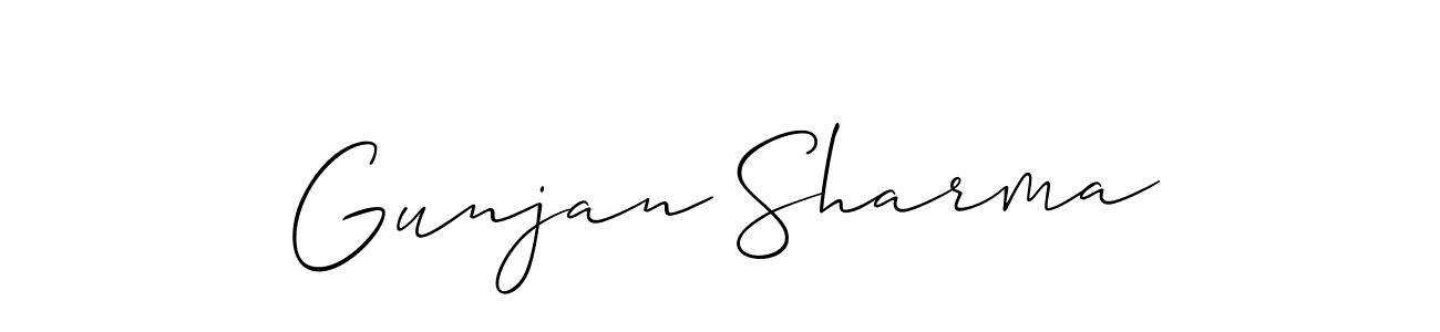 Best and Professional Signature Style for Gunjan Sharma. Allison_Script Best Signature Style Collection. Gunjan Sharma signature style 2 images and pictures png