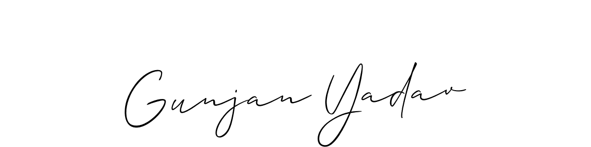 Here are the top 10 professional signature styles for the name Gunjan Yadav. These are the best autograph styles you can use for your name. Gunjan Yadav signature style 2 images and pictures png