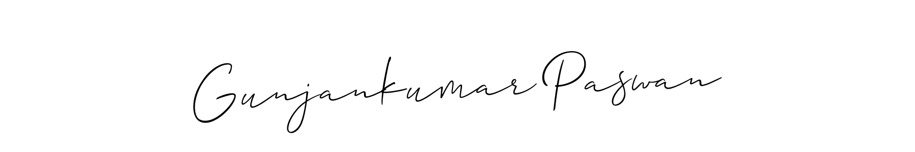 How to Draw Gunjankumar Paswan signature style? Allison_Script is a latest design signature styles for name Gunjankumar Paswan. Gunjankumar Paswan signature style 2 images and pictures png