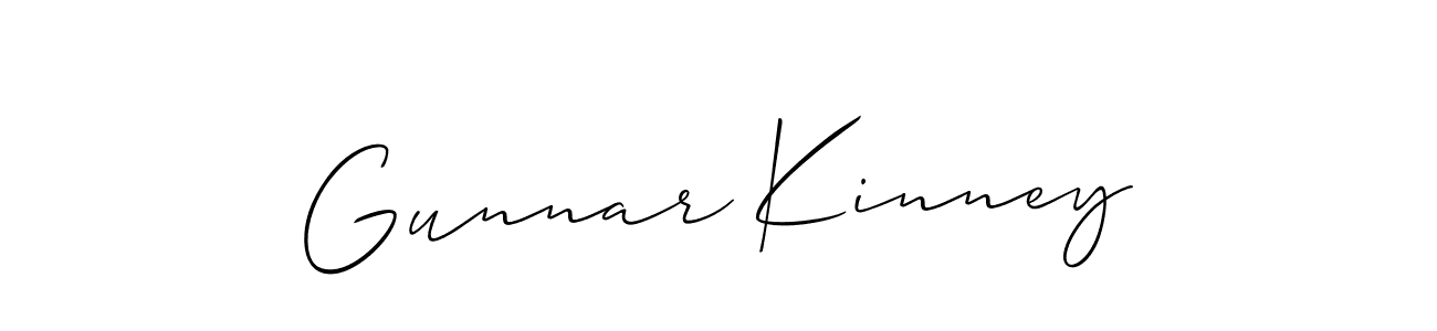 Best and Professional Signature Style for Gunnar Kinney. Allison_Script Best Signature Style Collection. Gunnar Kinney signature style 2 images and pictures png