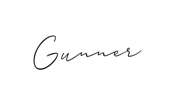 if you are searching for the best signature style for your name Gunner. so please give up your signature search. here we have designed multiple signature styles  using Allison_Script. Gunner signature style 2 images and pictures png