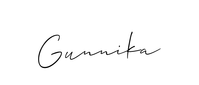 Once you've used our free online signature maker to create your best signature Allison_Script style, it's time to enjoy all of the benefits that Gunnika name signing documents. Gunnika signature style 2 images and pictures png