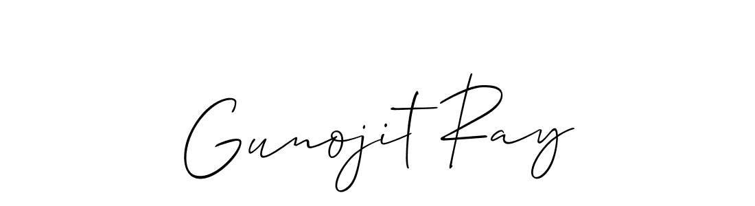 How to make Gunojit Ray signature? Allison_Script is a professional autograph style. Create handwritten signature for Gunojit Ray name. Gunojit Ray signature style 2 images and pictures png