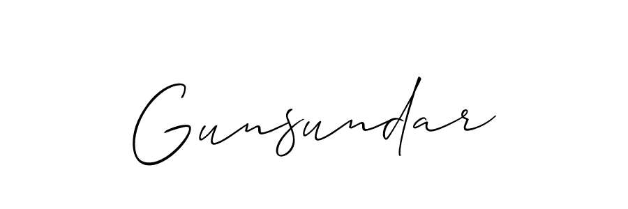 You should practise on your own different ways (Allison_Script) to write your name (Gunsundar) in signature. don't let someone else do it for you. Gunsundar signature style 2 images and pictures png