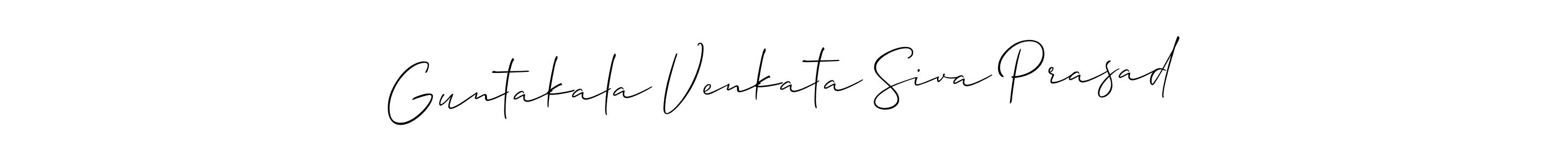 Design your own signature with our free online signature maker. With this signature software, you can create a handwritten (Allison_Script) signature for name Guntakala Venkata Siva Prasad. Guntakala Venkata Siva Prasad signature style 2 images and pictures png