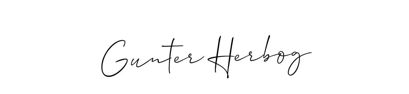 Best and Professional Signature Style for Gunter Herbog. Allison_Script Best Signature Style Collection. Gunter Herbog signature style 2 images and pictures png