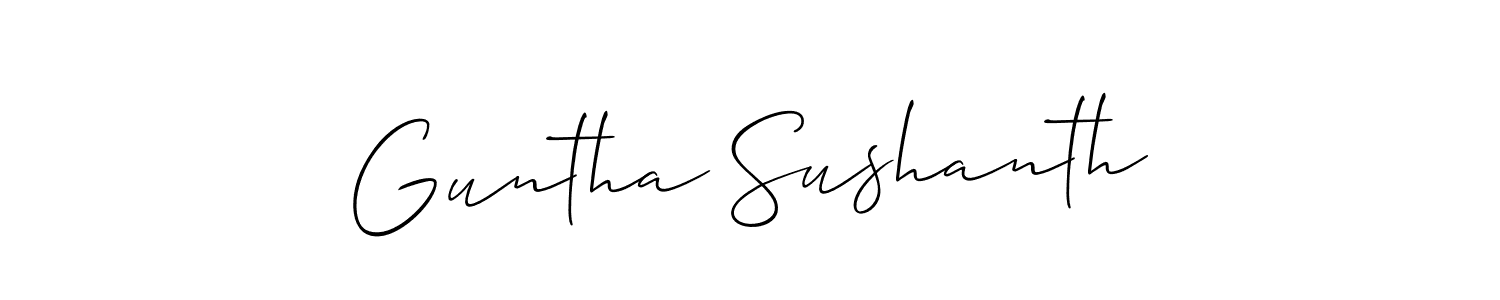 Here are the top 10 professional signature styles for the name Guntha Sushanth. These are the best autograph styles you can use for your name. Guntha Sushanth signature style 2 images and pictures png