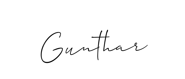 How to Draw Gunthar signature style? Allison_Script is a latest design signature styles for name Gunthar. Gunthar signature style 2 images and pictures png