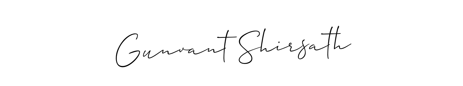 Similarly Allison_Script is the best handwritten signature design. Signature creator online .You can use it as an online autograph creator for name Gunvant Shirsath. Gunvant Shirsath signature style 2 images and pictures png