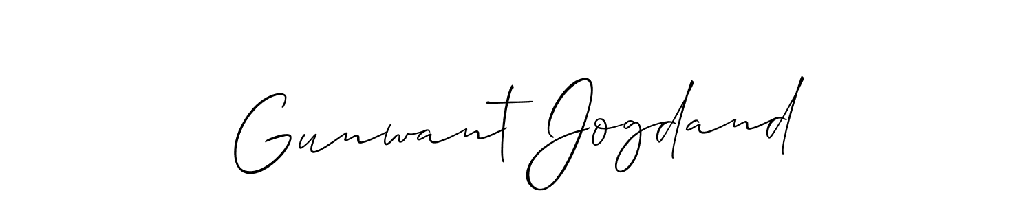 Best and Professional Signature Style for Gunwant Jogdand. Allison_Script Best Signature Style Collection. Gunwant Jogdand signature style 2 images and pictures png
