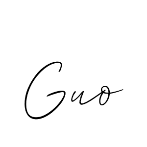 Similarly Allison_Script is the best handwritten signature design. Signature creator online .You can use it as an online autograph creator for name Guo. Guo signature style 2 images and pictures png