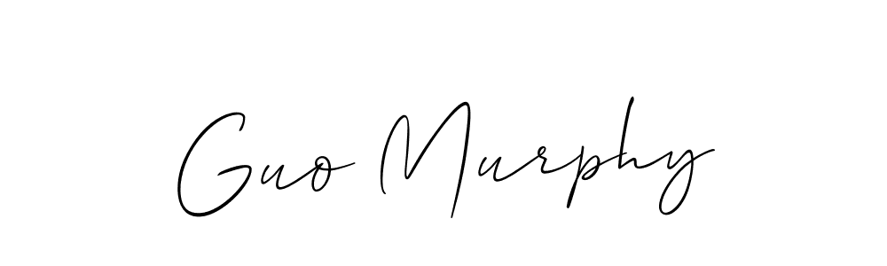 Make a beautiful signature design for name Guo Murphy. With this signature (Allison_Script) style, you can create a handwritten signature for free. Guo Murphy signature style 2 images and pictures png