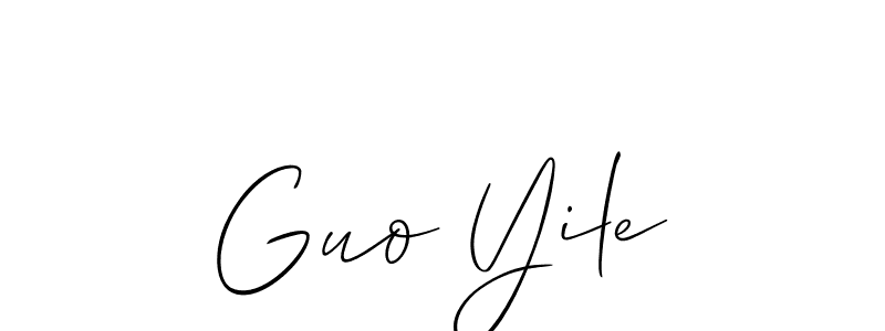 Here are the top 10 professional signature styles for the name Guo Yile. These are the best autograph styles you can use for your name. Guo Yile signature style 2 images and pictures png