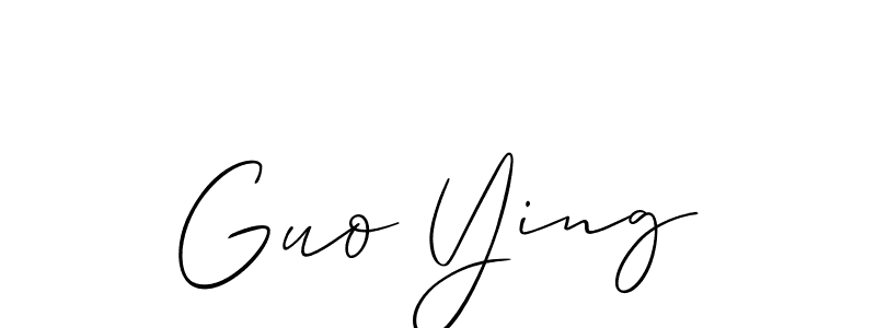 Make a beautiful signature design for name Guo Ying. With this signature (Allison_Script) style, you can create a handwritten signature for free. Guo Ying signature style 2 images and pictures png