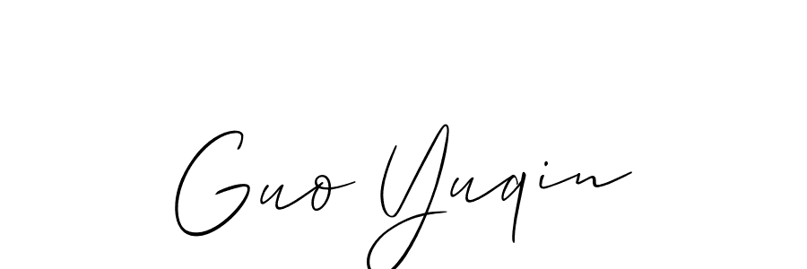 How to Draw Guo Yuqin signature style? Allison_Script is a latest design signature styles for name Guo Yuqin. Guo Yuqin signature style 2 images and pictures png