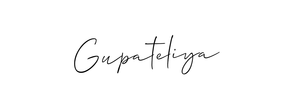 if you are searching for the best signature style for your name Gupateliya. so please give up your signature search. here we have designed multiple signature styles  using Allison_Script. Gupateliya signature style 2 images and pictures png