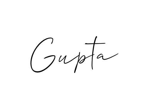 if you are searching for the best signature style for your name Gupta. so please give up your signature search. here we have designed multiple signature styles  using Allison_Script. Gupta signature style 2 images and pictures png
