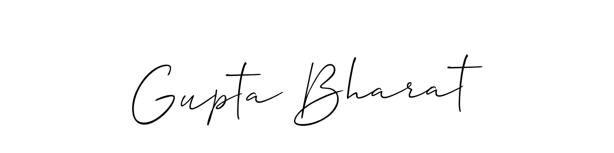 Gupta Bharat stylish signature style. Best Handwritten Sign (Allison_Script) for my name. Handwritten Signature Collection Ideas for my name Gupta Bharat. Gupta Bharat signature style 2 images and pictures png