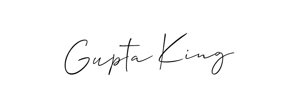 Also we have Gupta King name is the best signature style. Create professional handwritten signature collection using Allison_Script autograph style. Gupta King signature style 2 images and pictures png